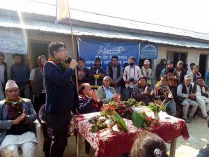 उदयपुरमा मेगा बैंकबाट  न्यानो कपडा वितरण