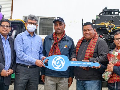 अशोक लेलैण्डका बसहरूको च्यासिस हस्तान्तरण अशोक लेलैण्डका बसहरूको च्यासिस हस्तान्तरण