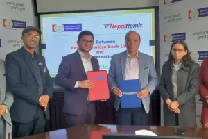 राष्ट्रिय वाणिज्य बैंक र नेपाल रेमिटबीच सम्झौता राष्ट्रिय वाणिज्य बैंक र नेपाल रेमिटबीच सम्झौता