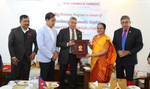 व्यापार सहजीकरण र हवाई सेवा बिस्तारका लागि श्रीलङकाकी राजदूतसँग चेम्बरको छलफल