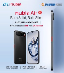 जेडटीईको नुबिया एयर र नुबिया भि८० डिजाइन सार्वजनिक