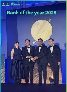 सिटिजन्स बैंकलाई लगातार दुई वर्ष बैंक अफ द ईयर अवार्ड, बैंक अफ द ईयर २०२५ बाट लण्डनमा सम्मानित