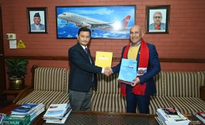 नेपाल वायुसेवा निगम र नेपाल पर्यटन बोर्डबीच सम्झौता