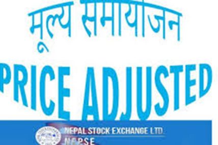 साल्ट ट्रेडिङको शेयर मूल्य समायोजन