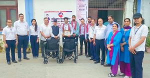 मुक्तिनाथ विकास बैंकद्वारा विभिन्न संस्थालाई ह्विलचेयर हस्तान्तरण मुक्तिनाथ विकास बैंकद्वारा विभिन्न संस्थालाई ह्विलचेयर हस्तान्तरण
