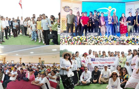 नेशनल लाईफ इन्स्योरेन्सद्वारा नारायणी क्रुज सफारी कार्यक्रम सम्पन्न