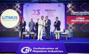 लिटमस इन्डस्ट्रिज लिमिटेडलाई नेपाल उद्योग परिसंघद्वारा “भारततर्फ सबैभन्दा बढी निकासी गर्ने उद्योग” पुरस्कार प्रदान लिटमस इन्डस्ट्रिज लिमिटेडलाई नेपाल उद्योग परिसंघद्वारा “भारततर्फ सबैभन्दा बढी निकासी गर्ने उद्योग” पुरस्कार प्रदान