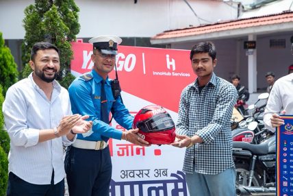 याङ्गो राइडले नेपाल ट्राफिक प्रहरीसँग मिलेर सडक सुरक्षा कार्यक्रम आयोजना गरेको छ