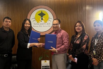 सांग्रिला डेभलपमेन्ट बैंक र ट्रांक्यूलिटि स्पाबीच छुट सम्बन्धि सम्झौता