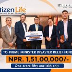 सिटिजन लाइफ इन्स्योरेन्सद्वारा प्रधानमन्त्री दैवीप्रकोप उद्धार कोषमा रु १ करोड ५१ लाख सहयोग सिटिजन लाइफ इन्स्योरेन्सद्वारा प्रधानमन्त्री दैवीप्रकोप उद्धार कोषमा रु १ करोड ५१ लाख सहयोग